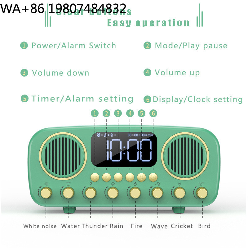 Jam Alarm Bangun Tidur Retro D - Sound Sleep Trainer Clock ulasan dan harga