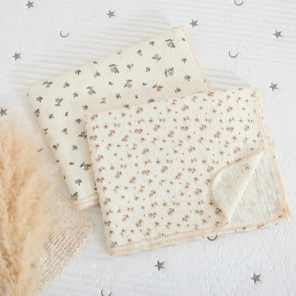 Selimut Bayi Muslin Bunga Lemb - Swaddle Blanket Muslin ulasan dan harga