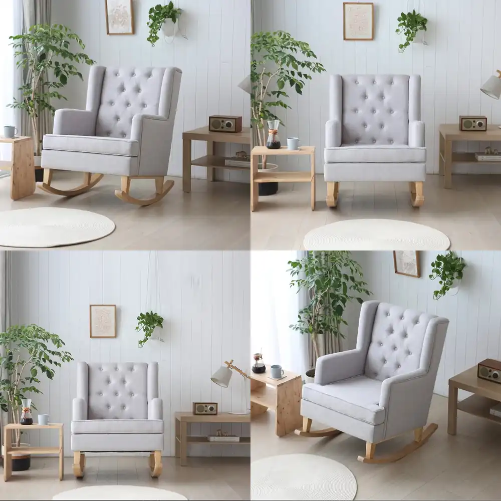 Kursi Goyang Bayi Modern Custo - Rocking Chair Nursery ulasan dan harga