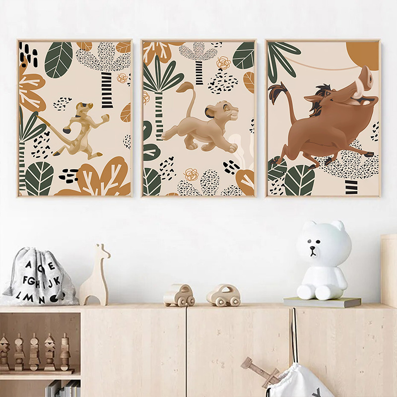 Anak Lion King Boho poster dan - Baby Nursery Images ulasan dan harga