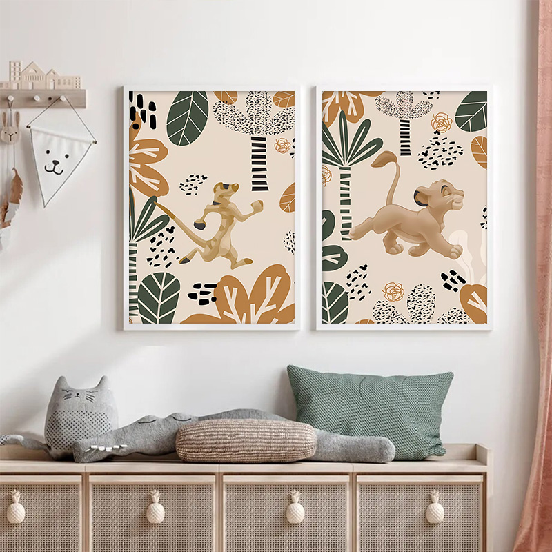 Anak Lion King Boho poster dan - Baby Nursery Images ulasan dan harga