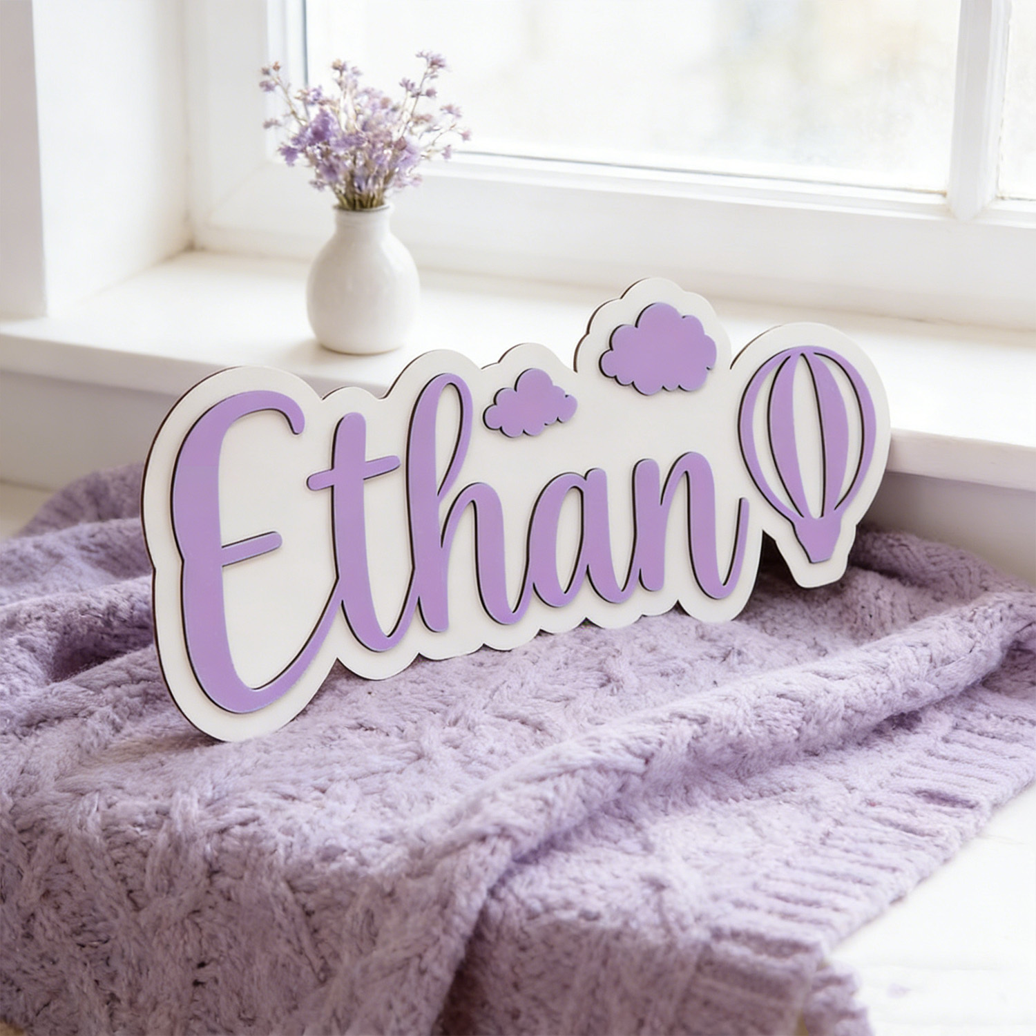 Papan Nama Kamar Balon Udara P - Baby Nursery Baby ulasan dan harga
