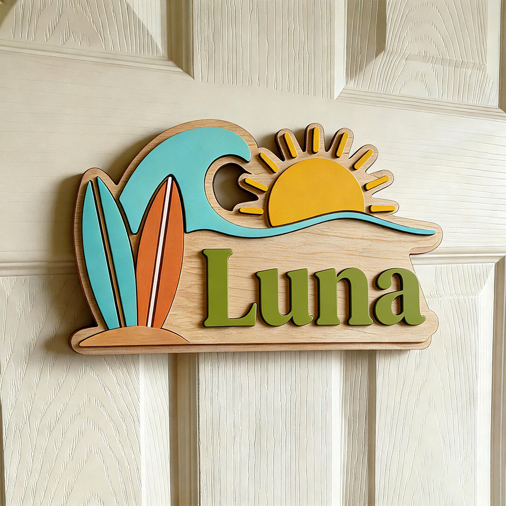 Papan Nama Pintu Bertema Gelom - Baby Nursery Baby ulasan dan harga