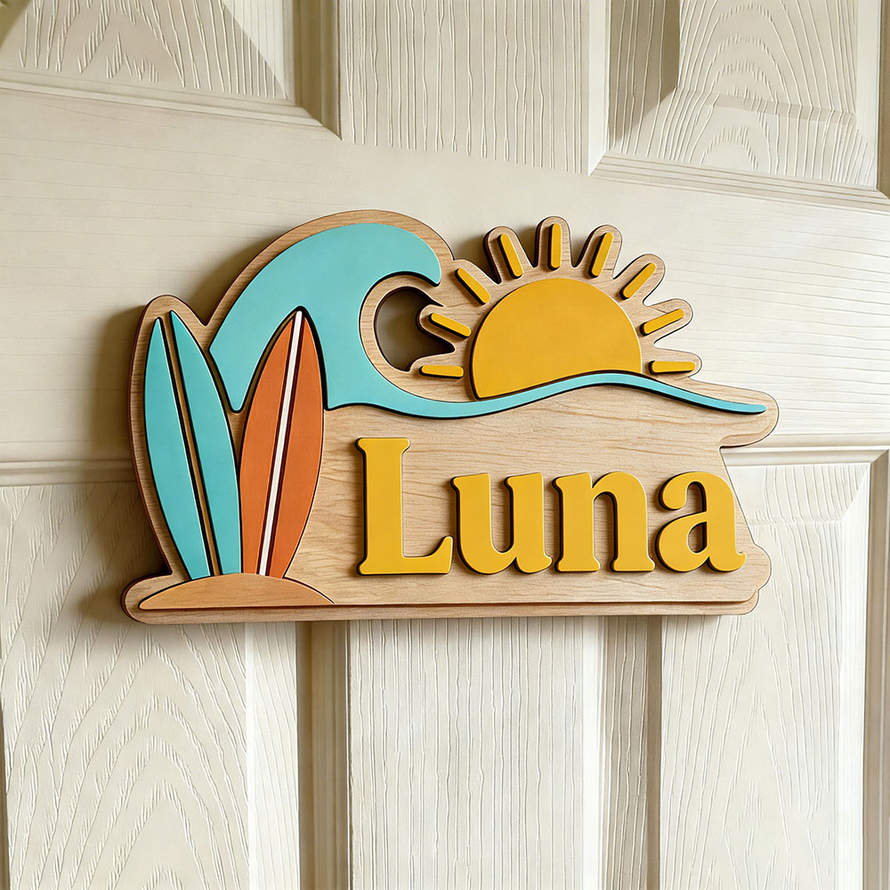 Papan Nama Pintu Bertema Gelom - Baby Nursery Baby ulasan dan harga