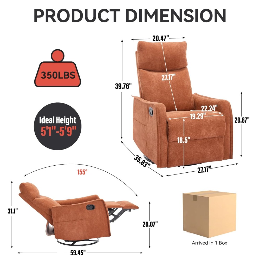 Kursi Santai Berputar 360 Dera - Rocking Chair Nursery ulasan dan harga