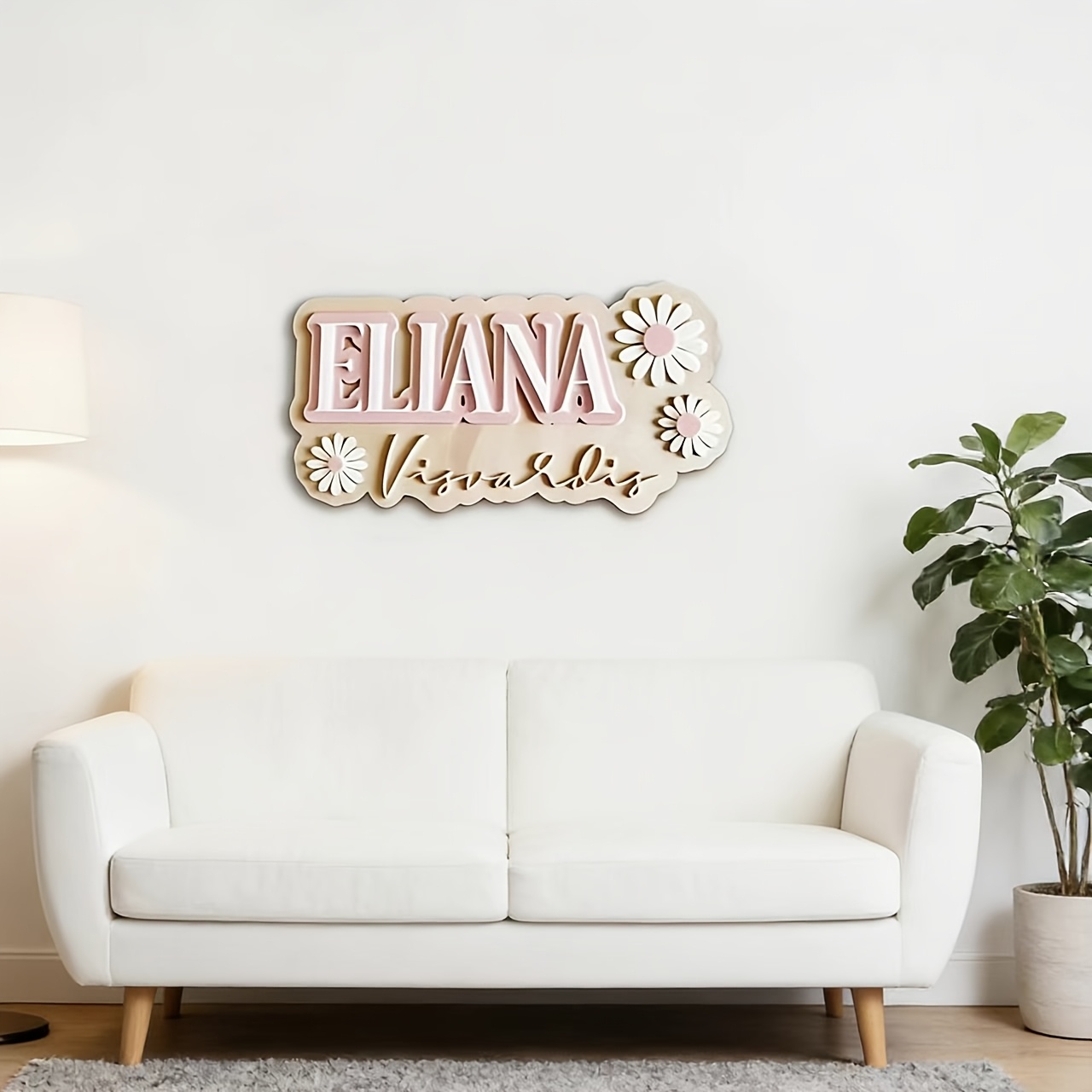 Papan Nama Kayu Ganda Motif Da - Baby Nursery Accent Wall ulasan dan harga