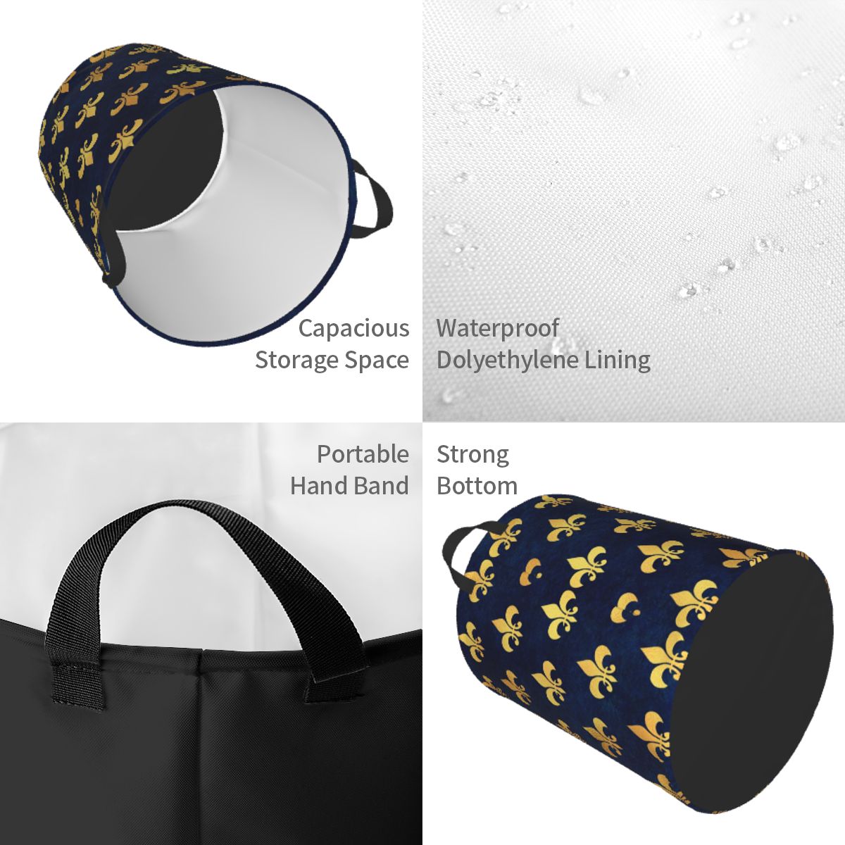 Keranjang Cucian Royal Gold Bl - Baby Nursery Laundry Basket ulasan dan harga