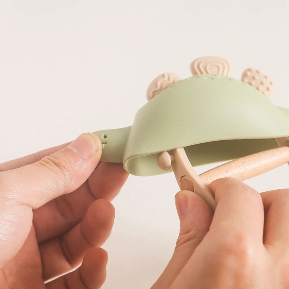 Teether Dinosaurus Silikon Foo - Baby Nursery Colors ulasan dan harga