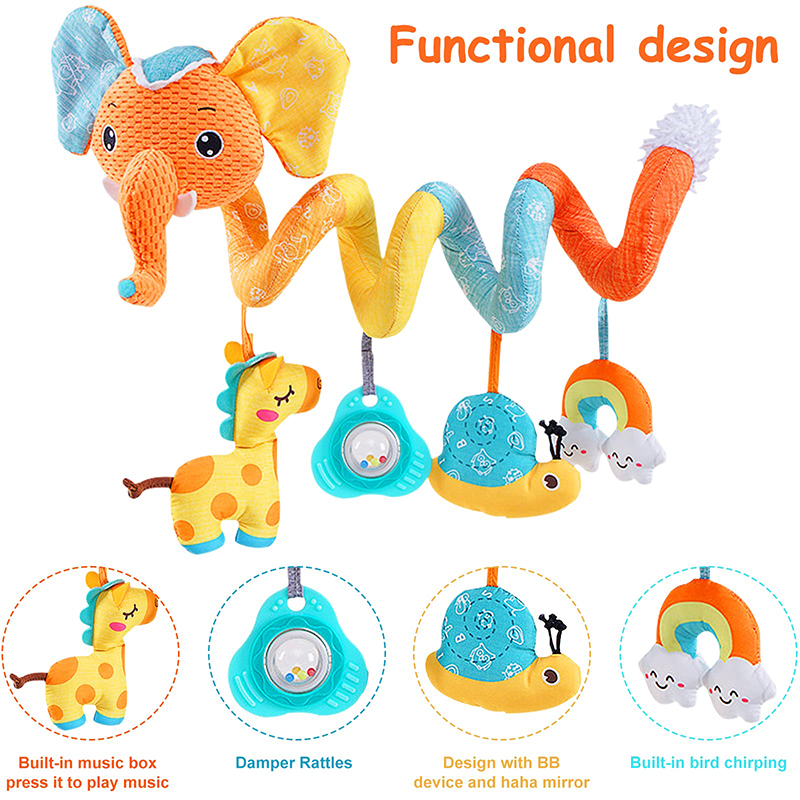 Mainan kursi mobil gajah warna - Baby Nursery Images ulasan dan harga