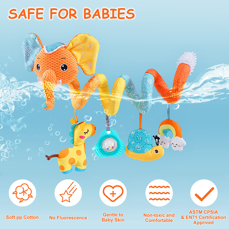 Mainan kursi mobil gajah warna - Baby Nursery Images ulasan dan harga