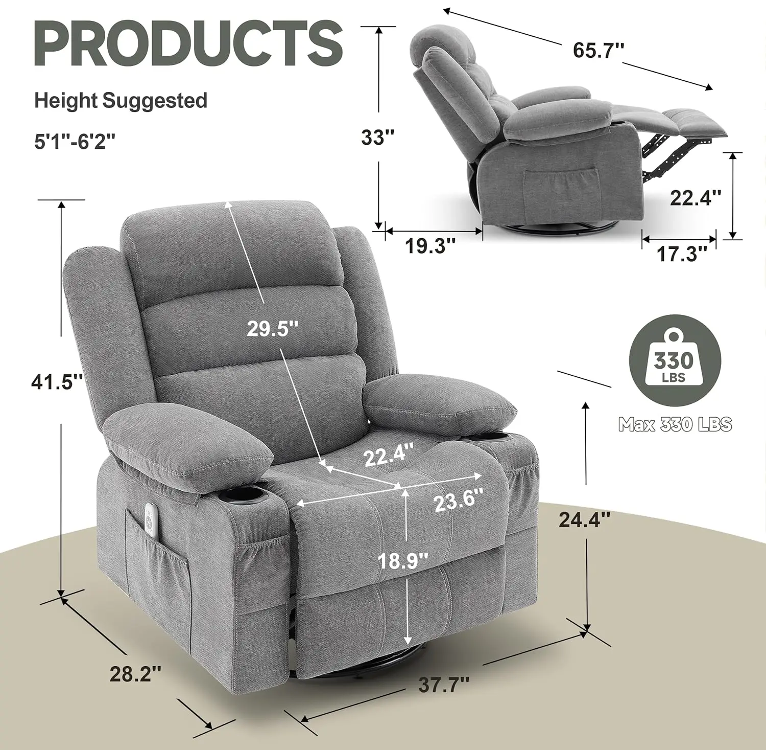 Kursi Pijat Goyang Putar 360 D - Rocking Chair Nursery ulasan dan harga